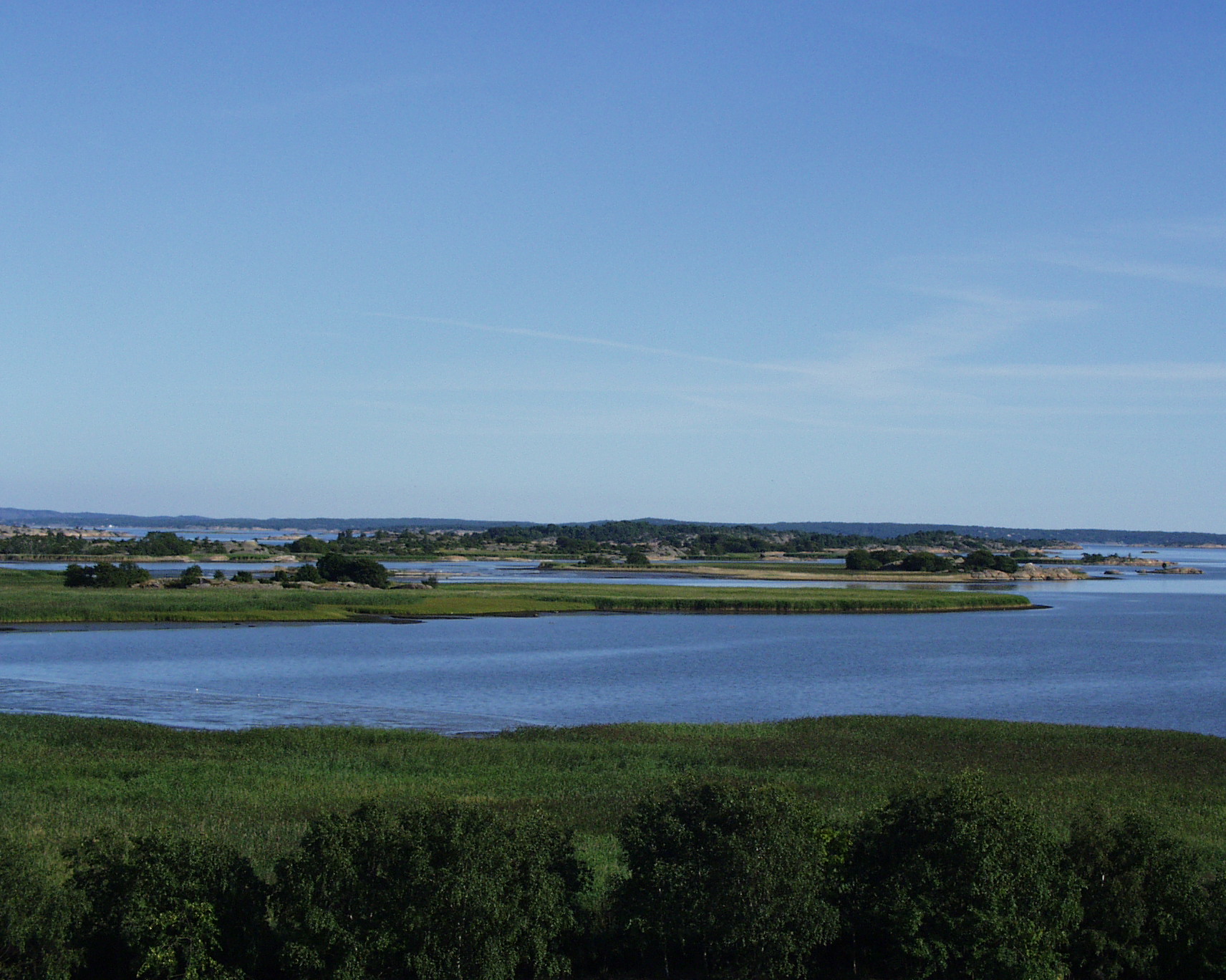 View from the bird observation Tower towards Løvøya